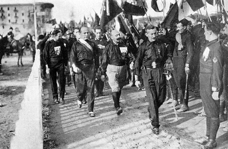 Italian Fascist rally in Naples, October 1922, just before the March on Rome